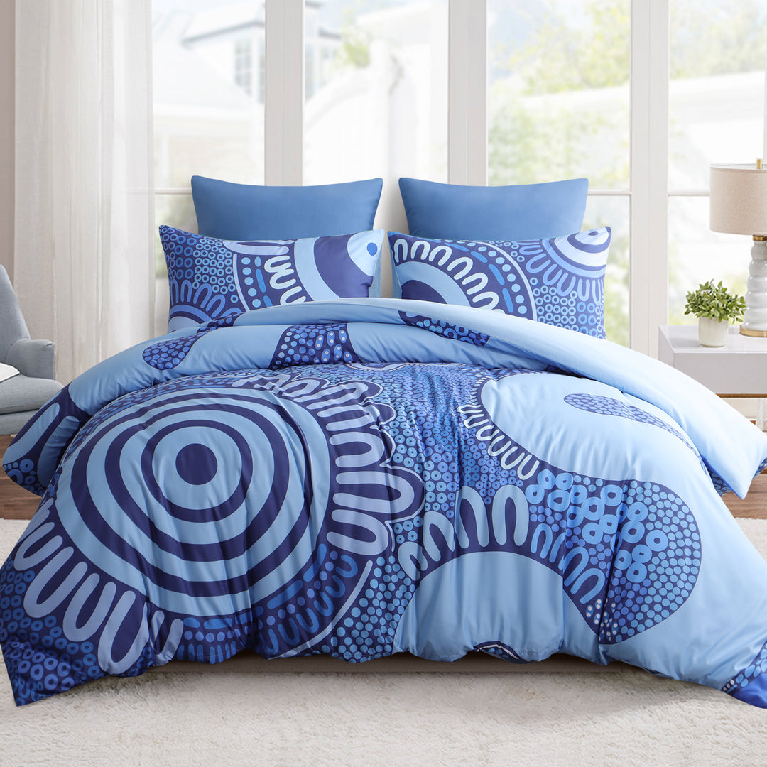 Quilt Cover Set- Waterways: Blue ๐