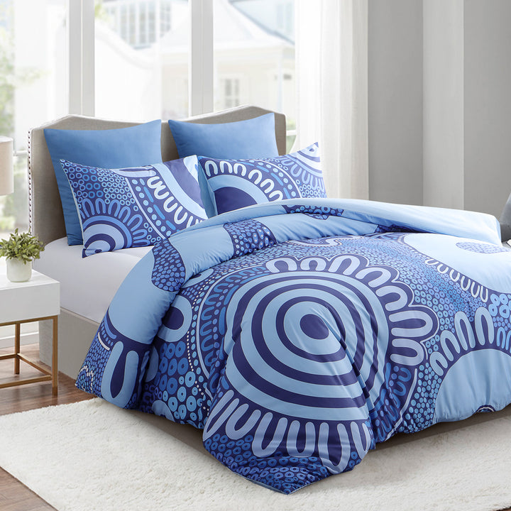 Quilt Cover Set- Waterways: Blue ๐