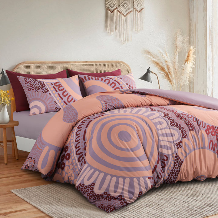 Quilt Cover Set- Waterways: Volcano ๐