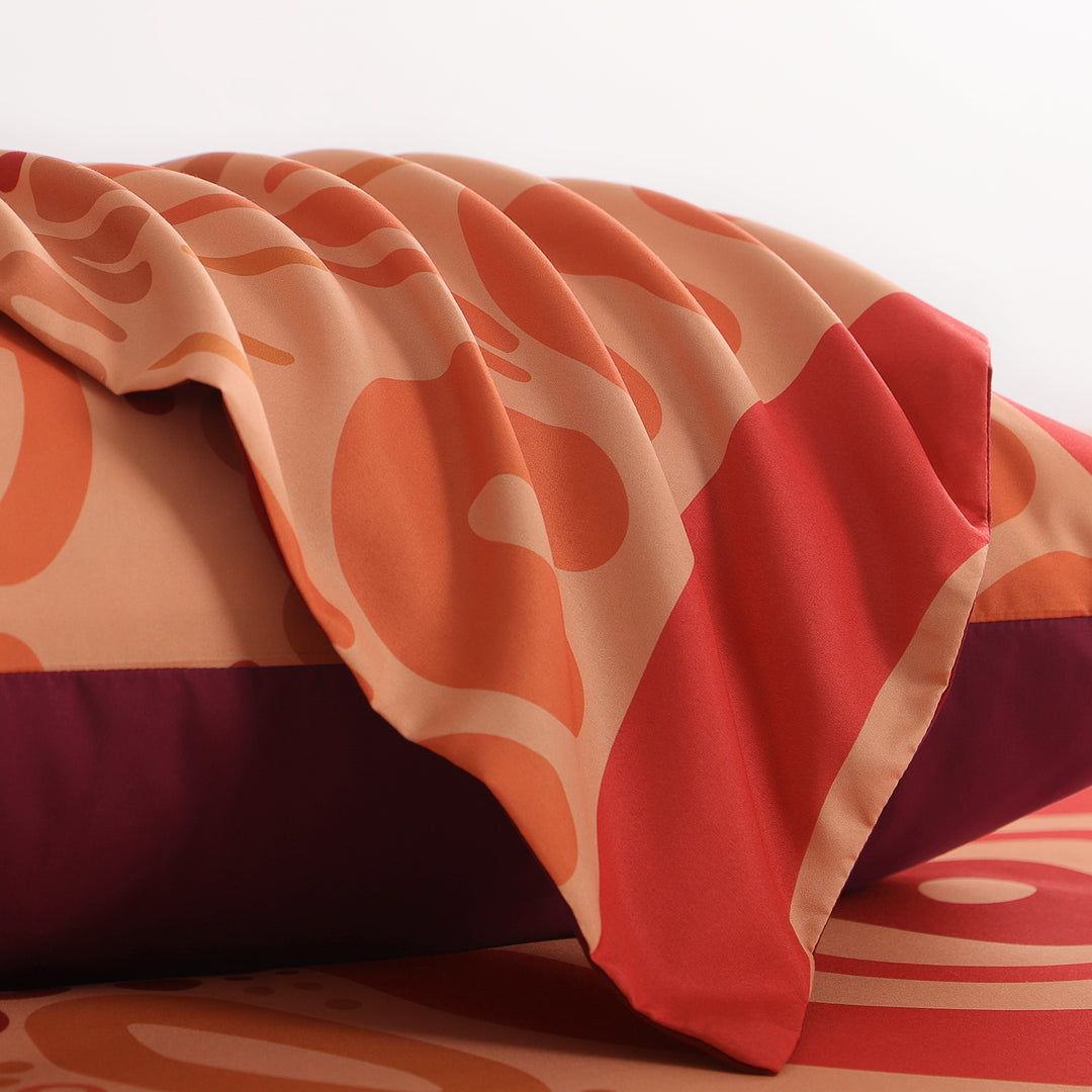 Quilt Cover Set: Wiradjuri Walkabout- Red Dust 🌋