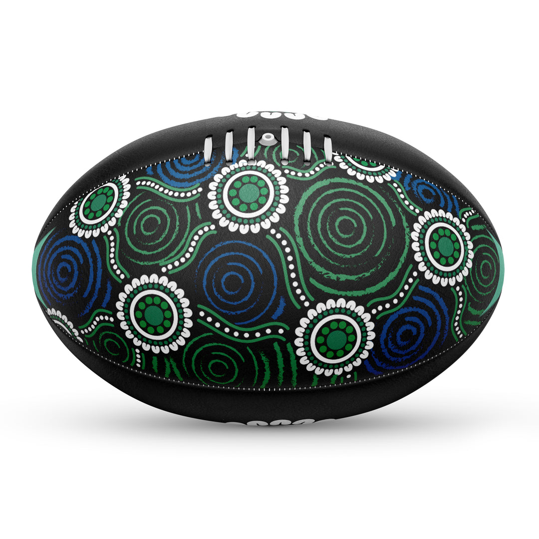 AFL Footy- Blue/Green