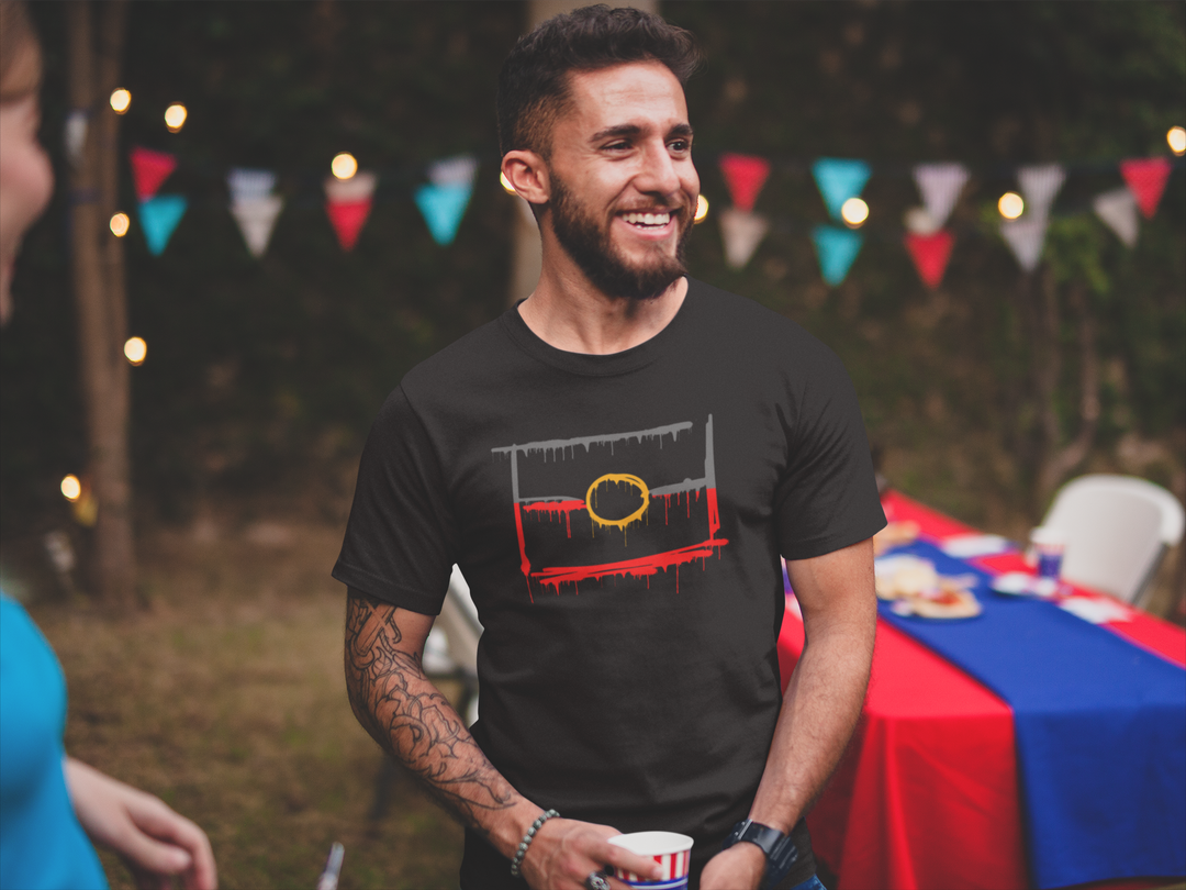 Paint Dripping Graffiti Flag Logo™️ Tee