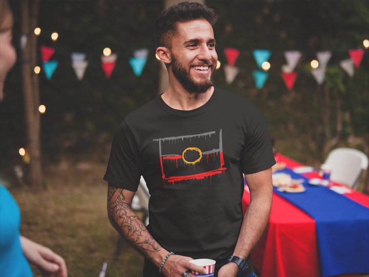 Paint Dripping Graffiti Flag Logo™️ Tee