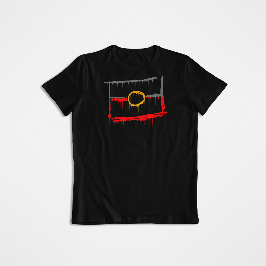 Paint Dripping Graffiti Flag Logo™️ Tee