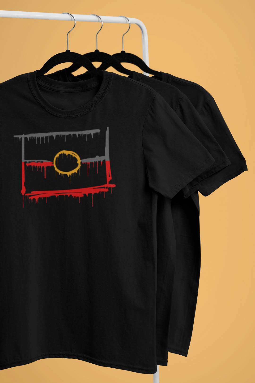 Paint Dripping Graffiti Flag Logo™️ Tee