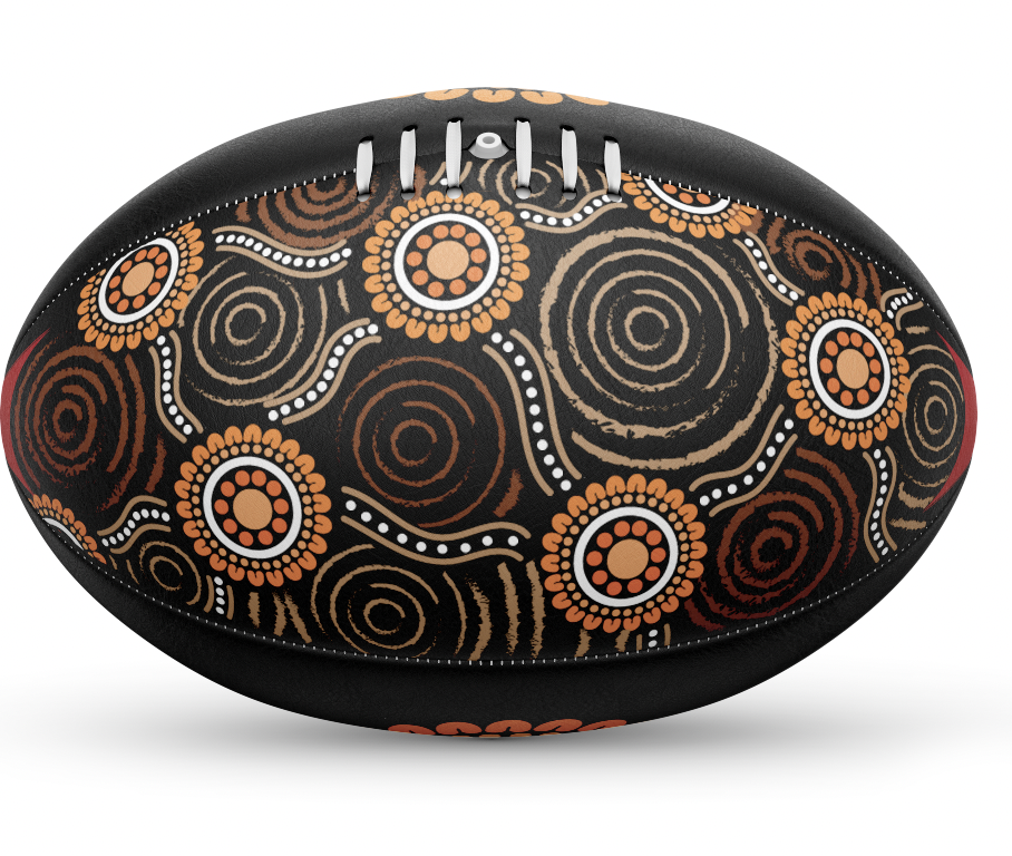AFL Footy- Red/Orange