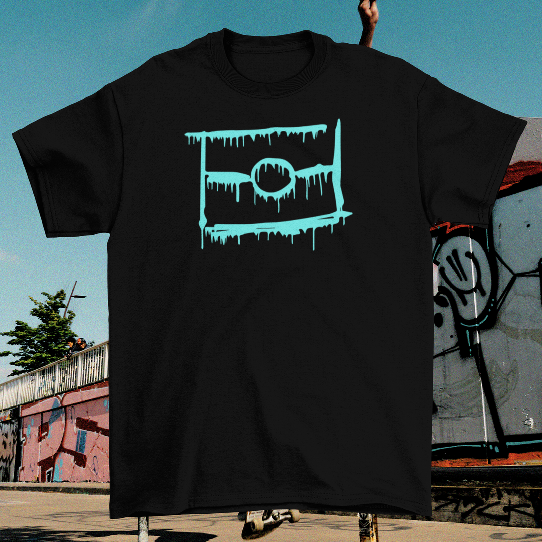 GRAFFITI FLAG LOGO™️ DRIPPING- BLACK