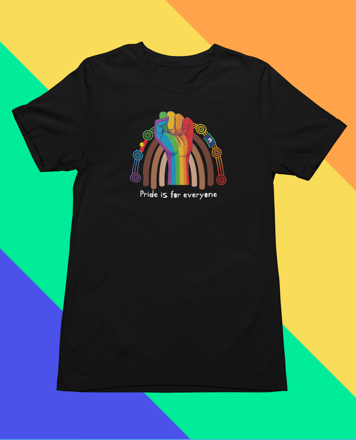 Pride is for Everyone- Black Tee