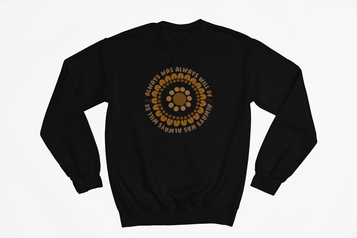 Always Was Puff Printed Jumper- Black