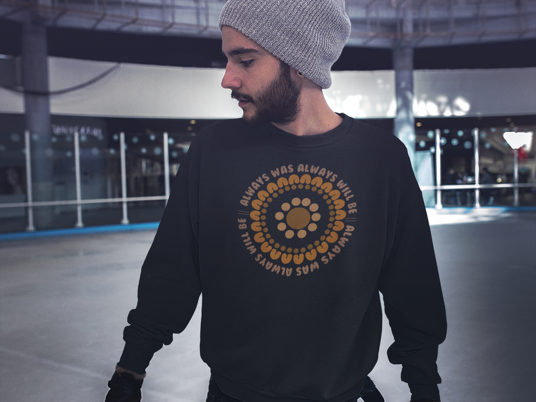 Always Was Puff Printed Jumper- Black
