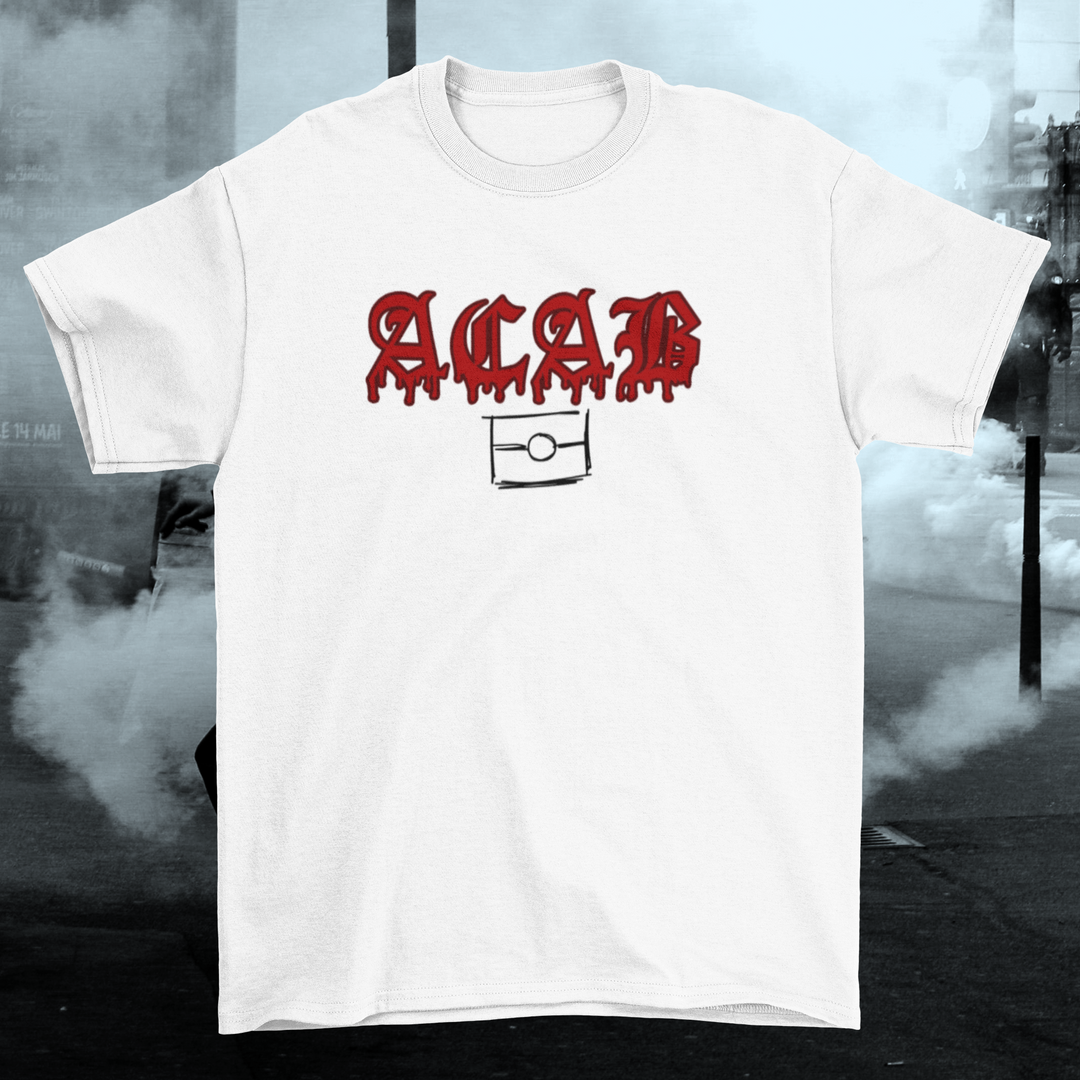 ACAB- WHITE TEE