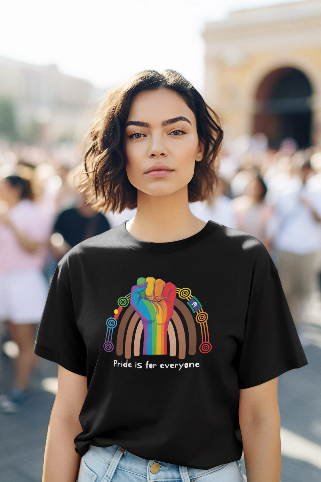 Pride is for Everyone- Black Tee