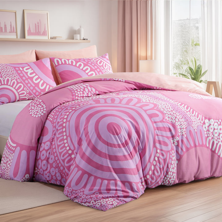 Quilt Cover Set: Cotton Candy 100% Cotton