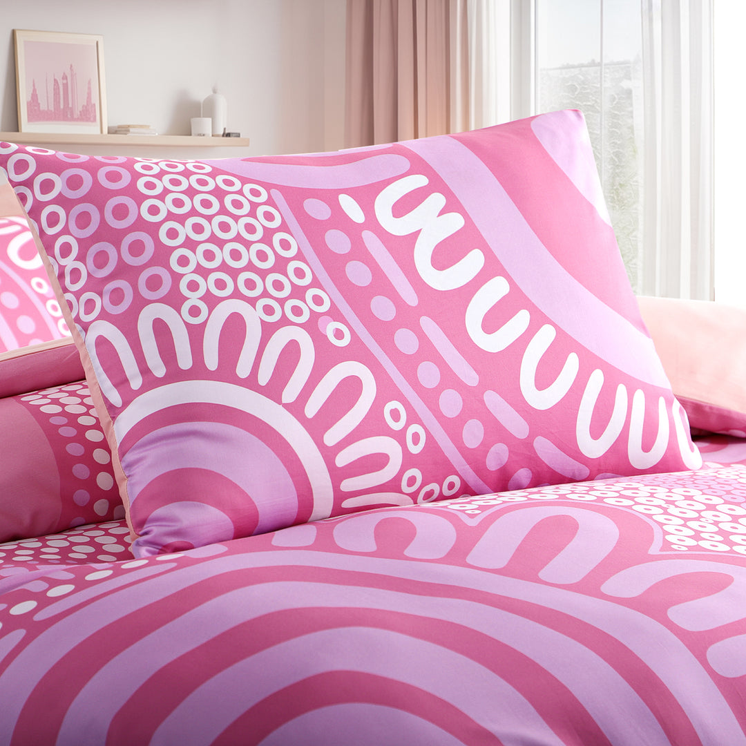 Quilt Cover Set: Cotton Candy 100% Cotton