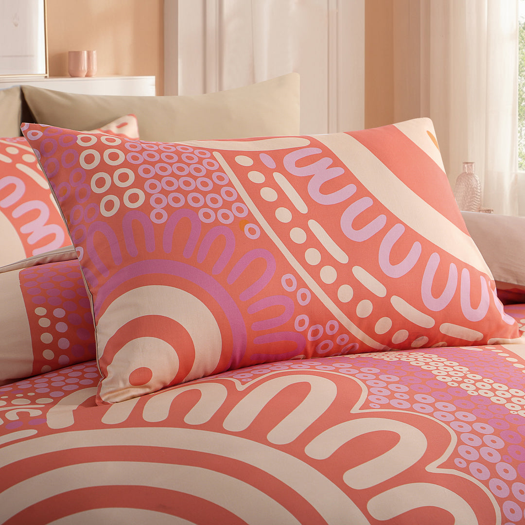 Quilt Cover Set: Sunset 100% Cotton