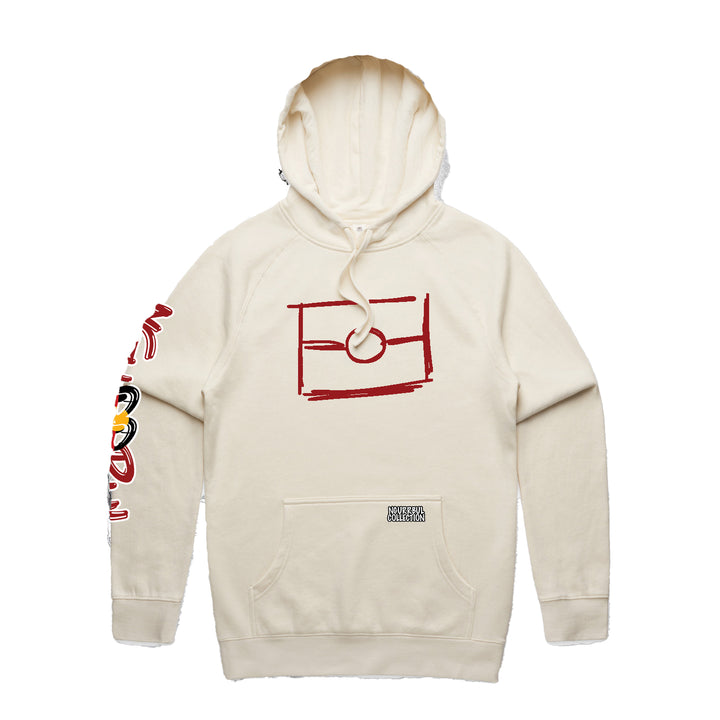 Ecru- Maroon Graffiti Flag™️ Logo