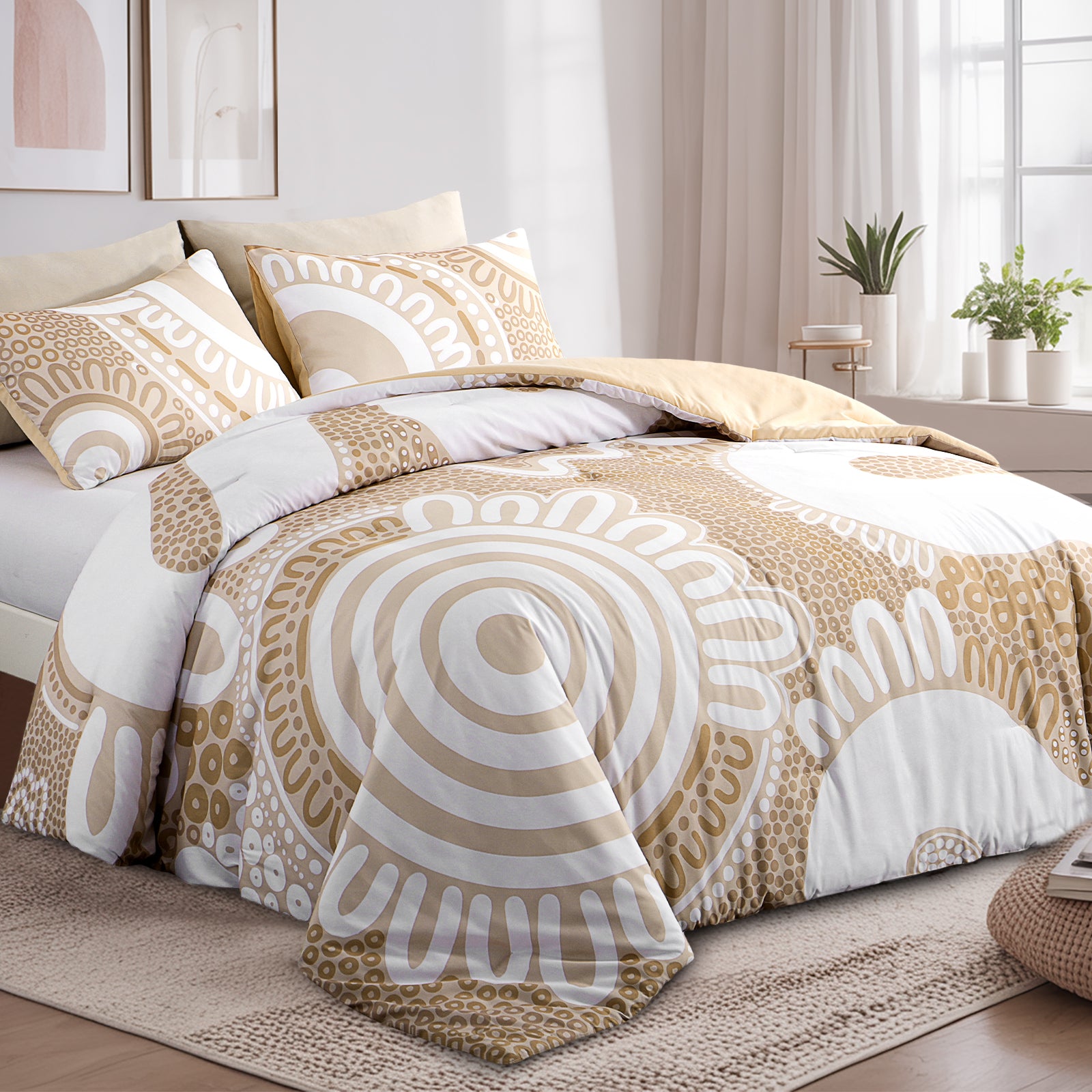 Comforter Set: Waterways - Sand