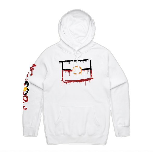White- Paint Dripping Graffiti Flag™️ Logo