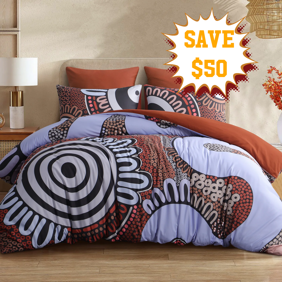 Badged - Quilt Cover Set- Waterways: Country