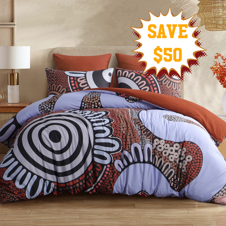 Badged - Quilt Cover Set- Waterways: Country