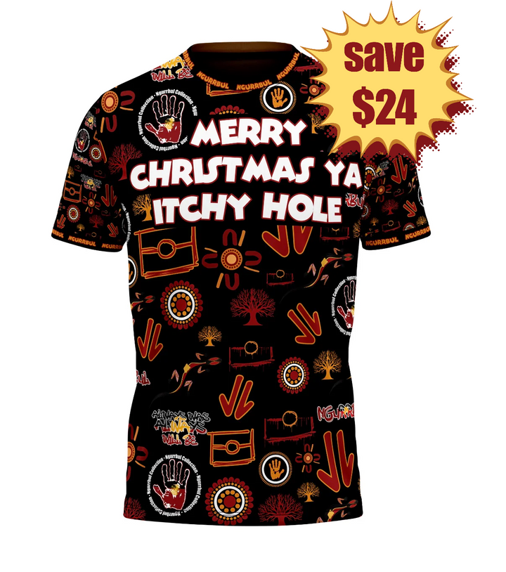 Badged - Itchy Hole Christmas Tee 2025