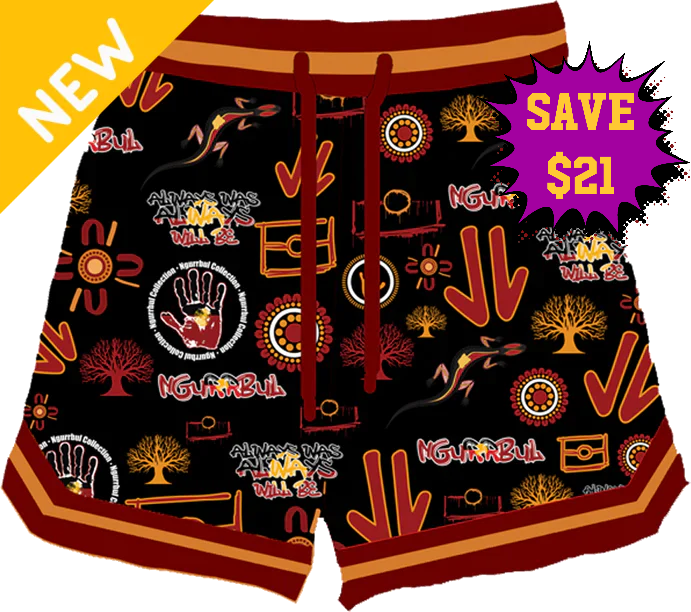 Badged - Ngurrbul Scatter Logo Shorts