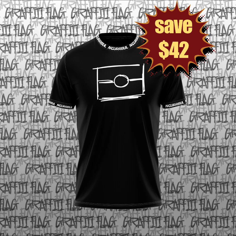 Badged - GRAFFITI FLAG BLACK™️ LOGO 2.0