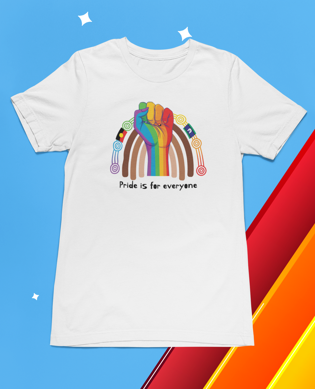 Pride is For Everyone- White Tee
