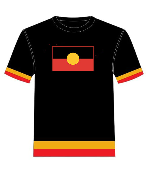 FLAG TEE: Red/Yellow Panels